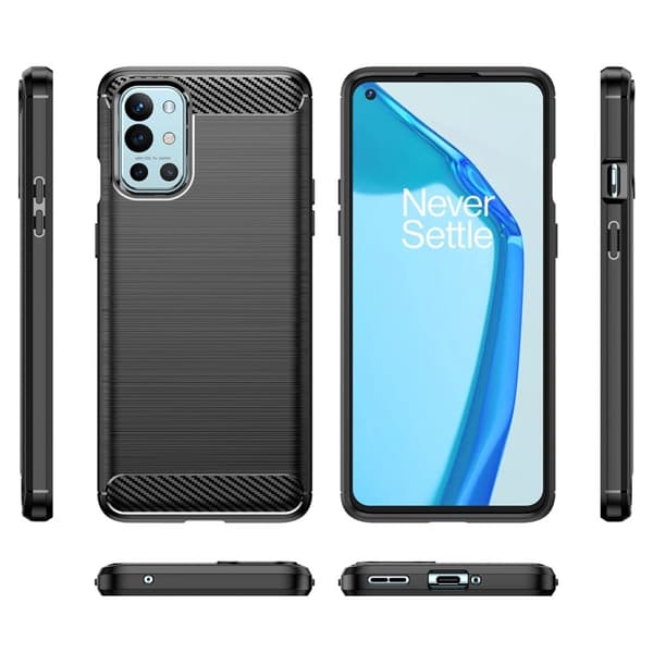 Carbon Flex Etui OnePlus 9R - Sort Black