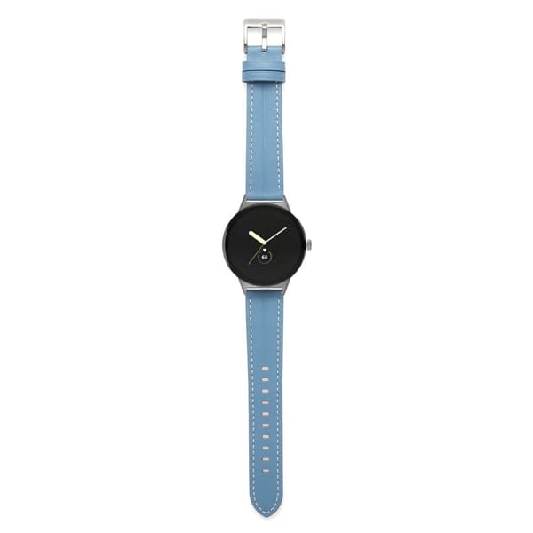 Klockarmband i äkta läder till Google Pixel Watch - Blå Blå