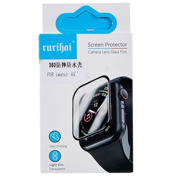 Apple Watch (41mm) RURIHAI cover with tempered glass screen protector Transparent
