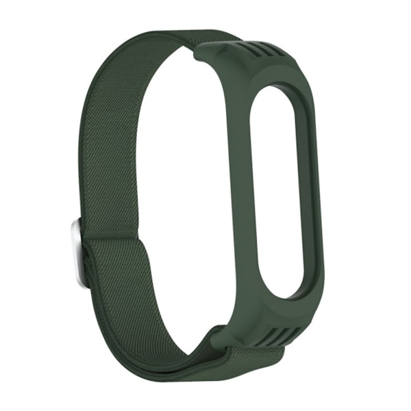Xiaomi Mi Smart Band 6 / 5 nylon watch band - Army Green Grön