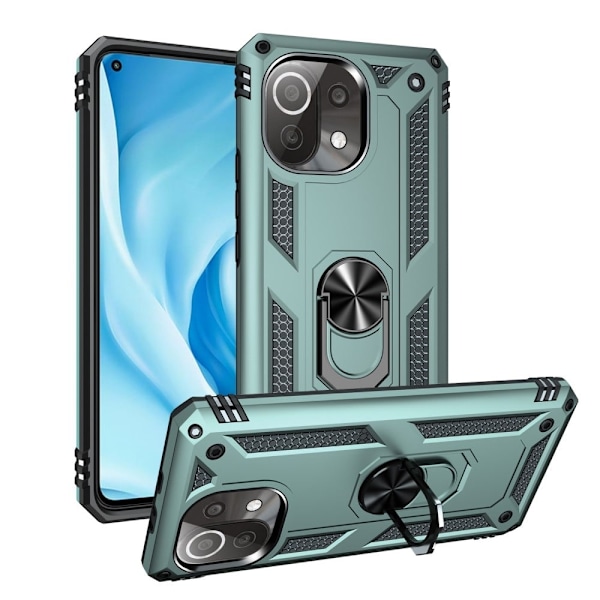 Bofink Combat Xiaomi 11 Lite 5G NE / Xiaomi Mi 11 Lite 5G / Xiaomi Mi 11 Lite skal - Grön Grön