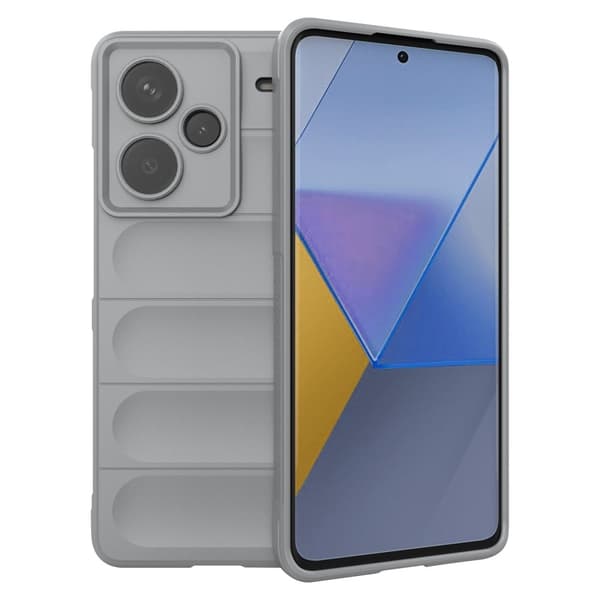 Mjukt greppformat Xiaomi Redmi Note 13 Pro skal - Silver/Grå Silvergrå