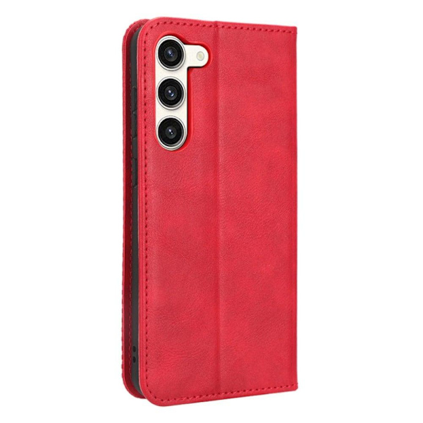 Bofink Vintage Samsung Galaxy S23 Læder Etui - Rød Red