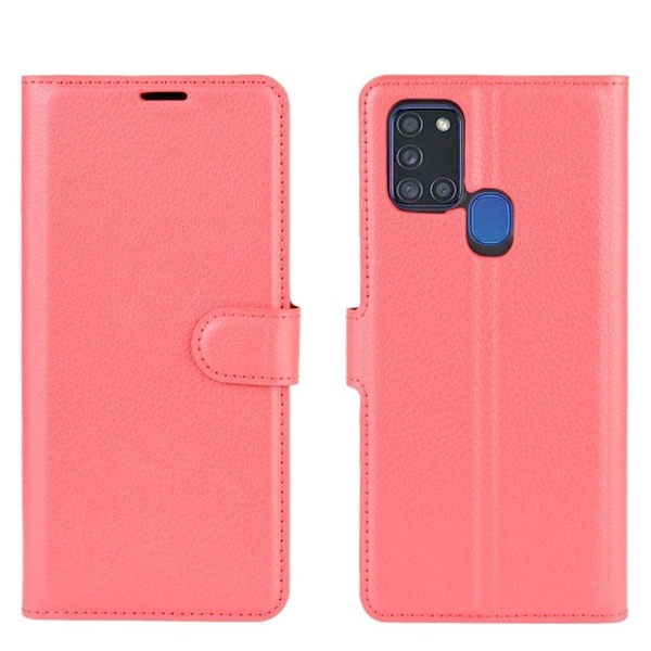 Classic Samsung Galaxy A21s flip etui - Rød Red
