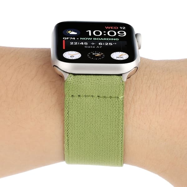 Apple Watch Series 8 (41mm) enkel elastisk nylonrem - Lysegrøn Green
