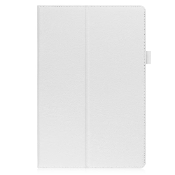 Vikbart fodral med Lichi-textur för Samsung Galaxy Tab A8 10.5 (2021) - Vit Vit