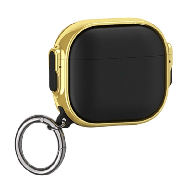 AirPods 3 electroplating case with ring buckle - Gold / Black Guld