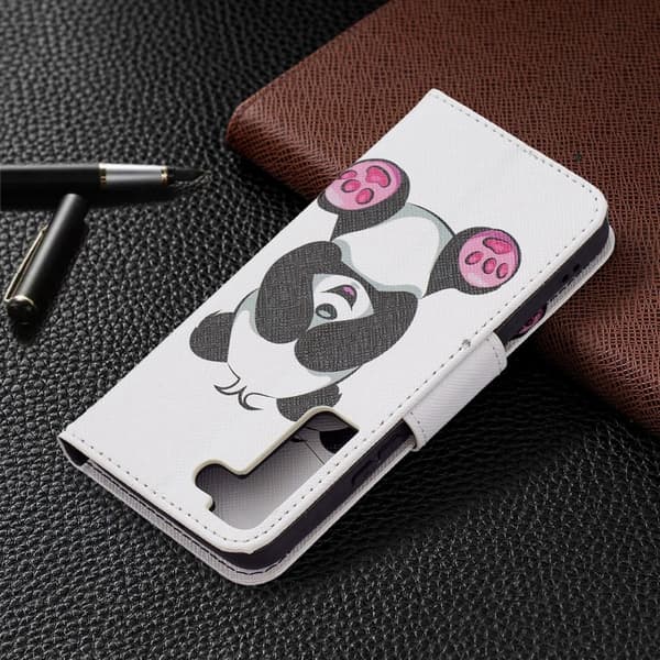 Wonderland Samsung Galaxy S22 Flippetui - Panda Multicolor