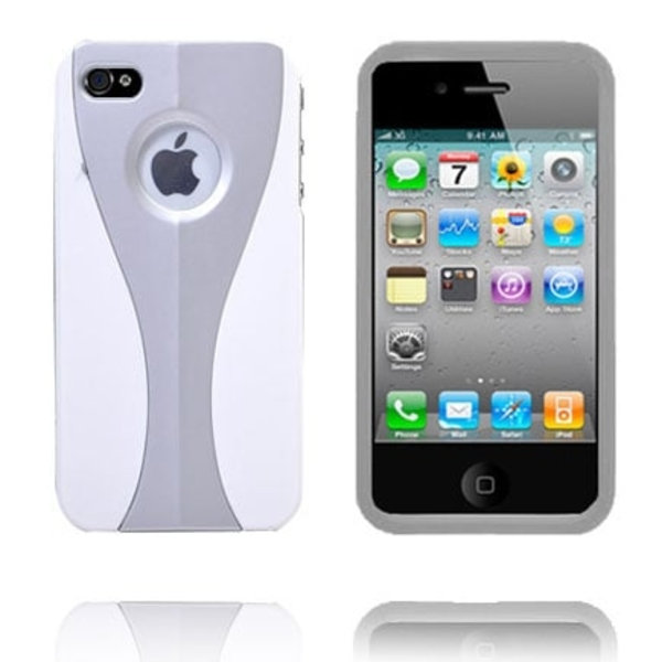 iCurve Snap-On (Blå) iPhone 4S-cover Silver grey