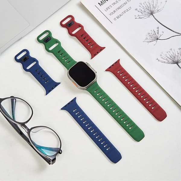 Apple Watch Series 9 41mm silikoniranneke - Oranssi Orange