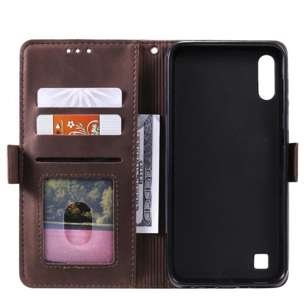 Surburbian Samsung Galaxy A01 flip etui - Mørkebrun Brown