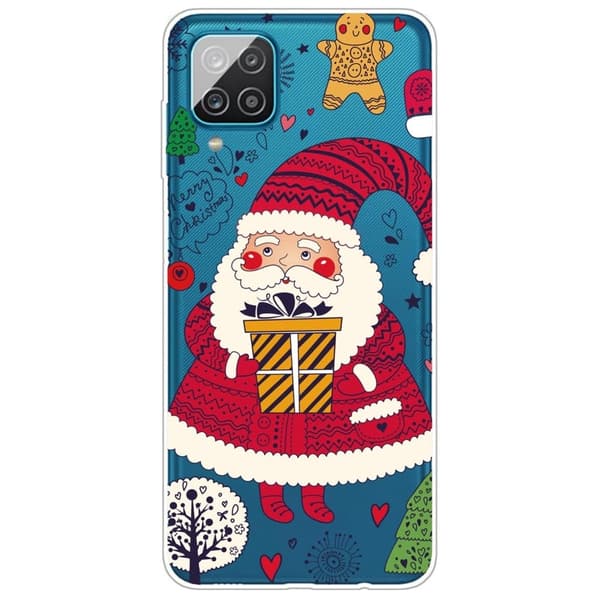 Jul Samsung Galaxy M33 5G fodral - Tomten Kommer Med Presenter Röd