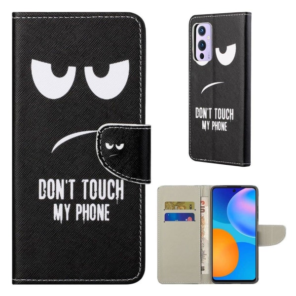 Wonderland OnePlus 9 flip case - Dont Touch My Phone Black