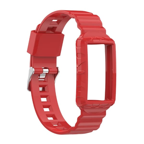Fitbit Charge 5 / 4 / 3 integreret fleksibelt cover + urrem - Rød Red