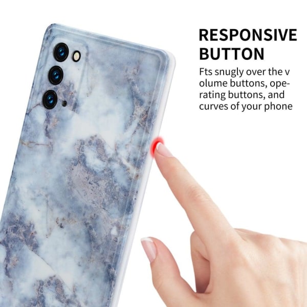 Marble Samsung Galaxy Note 20 5G / Note 20 Etui - Sort Marmor Black