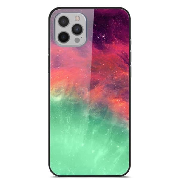 Fantasy iPhone 12 Pro Max Deksel - Color Nebula Green