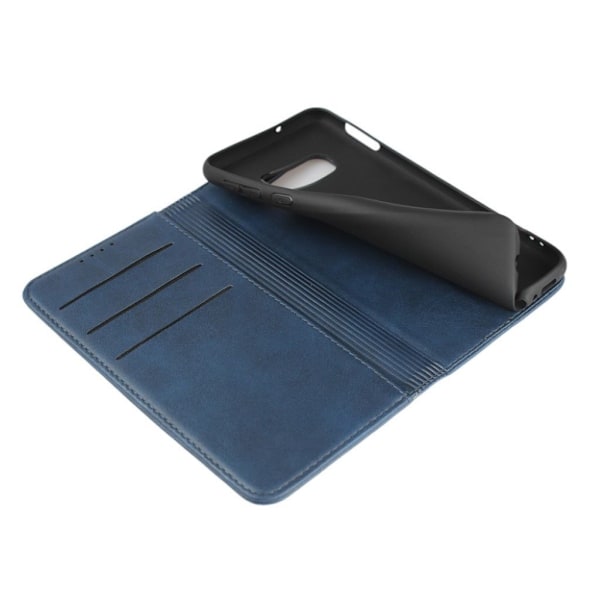 Samsung Galaxy S10e auto-absorberet læderetui - Blå Blue