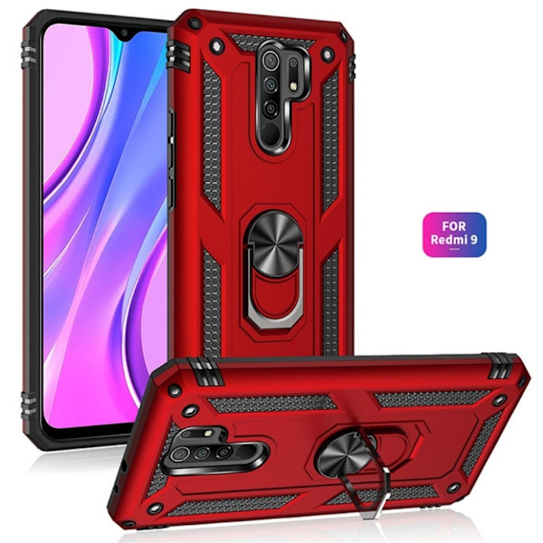 Bofink Combat Xiaomi Redmi 9 Etui - Rød Red