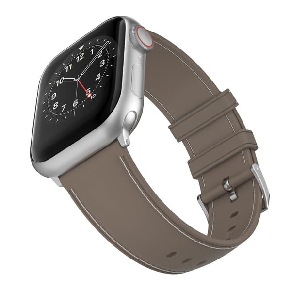 Apple Watch Series 9 41mm ompeluranneke - Harmaa Silver grey