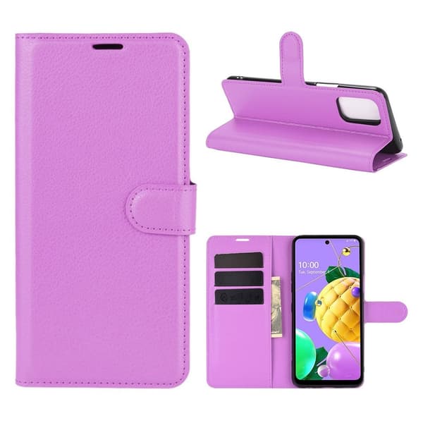 Classic LG K62 / K52 / Q52 Flippetui - Lilla Purple