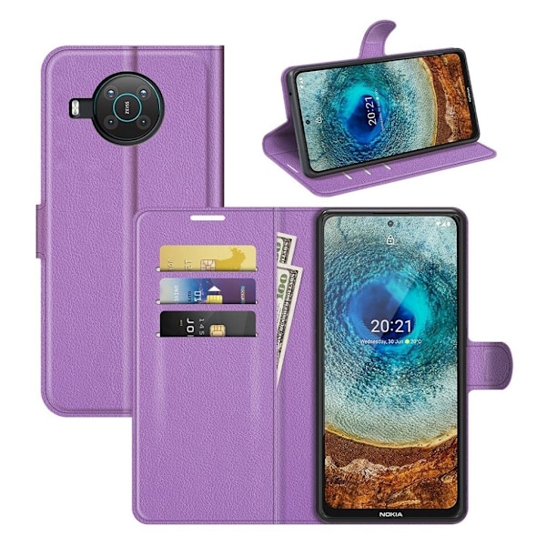 Classic Nokia X10 / X20 Flip Etui - Lilla Purple