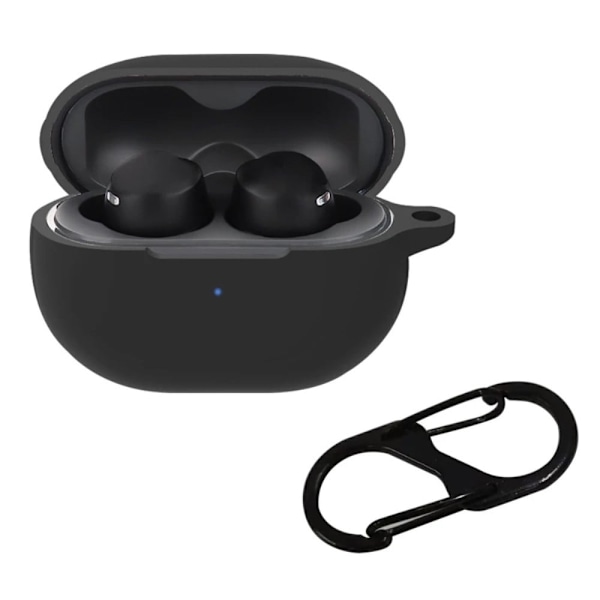 Soundpeats Free2 Classic silikoneetui med spænde - Sort Black