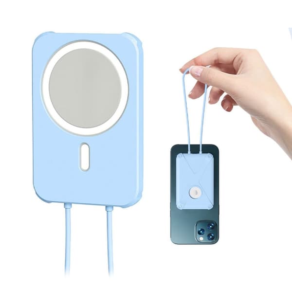 Apple MagSafe Charger silikone cover i rustningsstil - Blå Blue