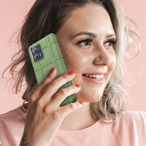 Rugged Shield Etui Motorola Moto G73 - Grønn Green