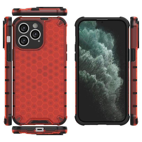Bofink Honeycomb iPhone 15 Pro Max Etui - Rød Red