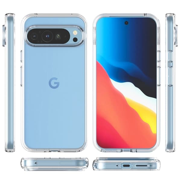 Ultratynt gjennomsiktig deksel for Google Pixel 9 Pro Transparent