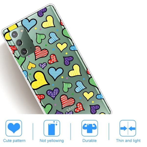 Deco Samsung Galaxy Note 20 cover - Flerfarvet Multicolor