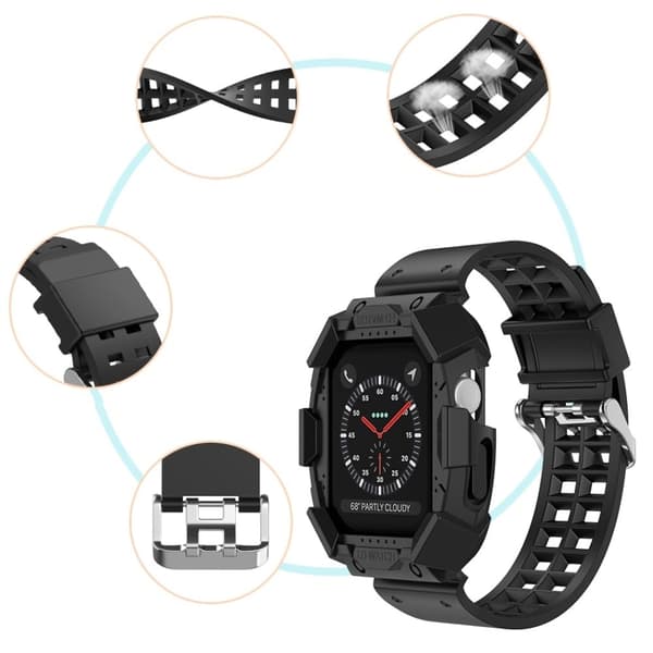 Apple Watch (41mm) viileä kellonhihna ja suojus - Vihreä Green