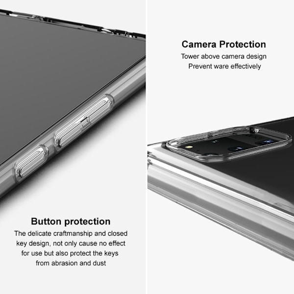 Imak UX-5 Cover til Sony Xperia 1 IV - Gennemsigtig Sort Transparent
