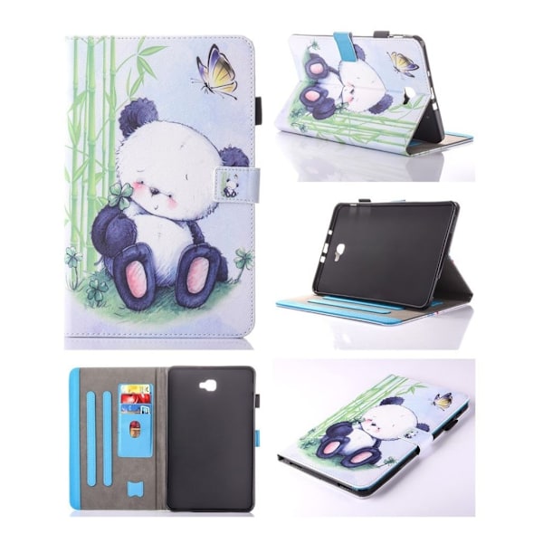 Samsung Galaxy Tab A 10.1 (2016) læder-etui - Sød bjørn Multicolor