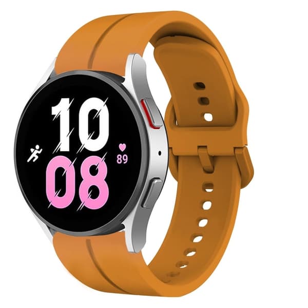 20 mm silikonerem til Samsung- og Huawei-ure - Gul Yellow