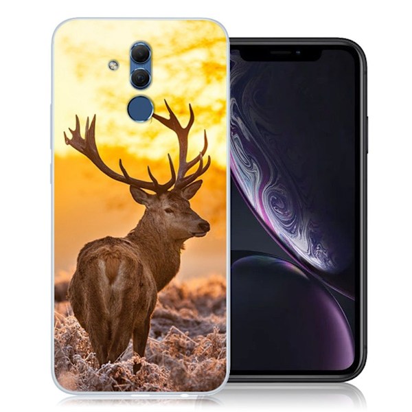 Huawei Mate 20 Lite Unikt bild mönstrat flexibelt och mjukt silikonplast mobilskal - Hjort multifärg
