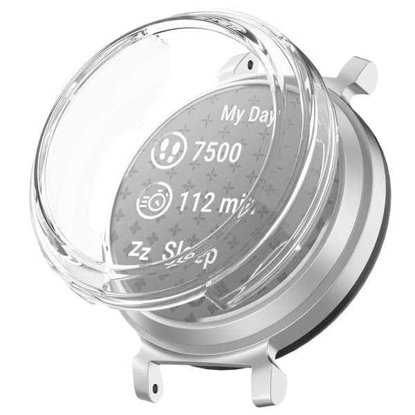 Garmin Lily 2 Hollow-Out stötsäker flexibel klockram Fodral Smartwatch Protector - Transparent Transparent