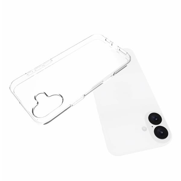 Erittäin ohut läpinäkyvä kotelo iPhone 16 Plus Transparent