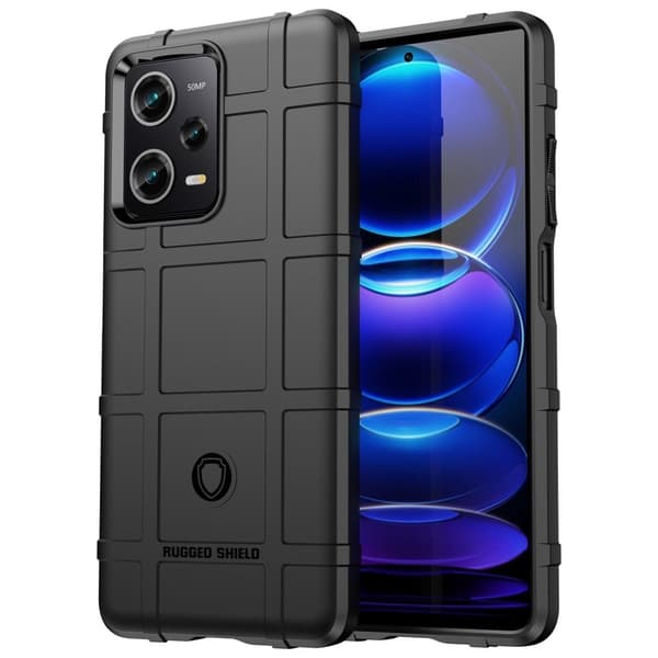 Rugged Shield Xiaomi Redmi Note 12 Pro skal - Svart Svart