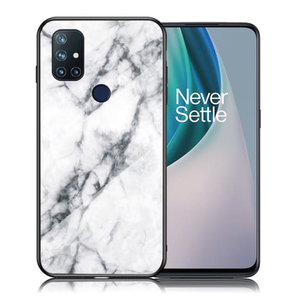 Fantasy Marmor OnePlus Nord N10 5G skal - Vit Vit