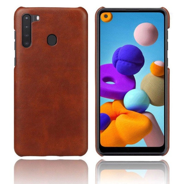 Prestige etui - Samsung Galaxy A21 - Brun Brown