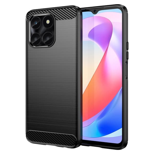 Carbon Flex Etui Honor X6a 4g - Svart Black