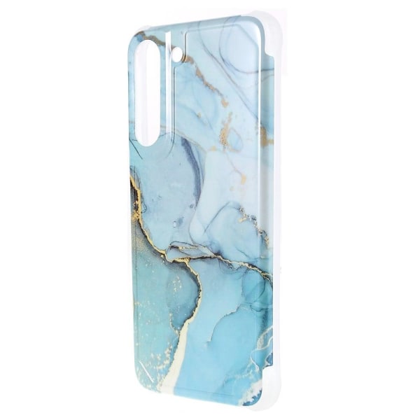 Marble Samsung Galaxy S22 Plus Suojakotelo - Veiny Sky Sininen Marble Blue