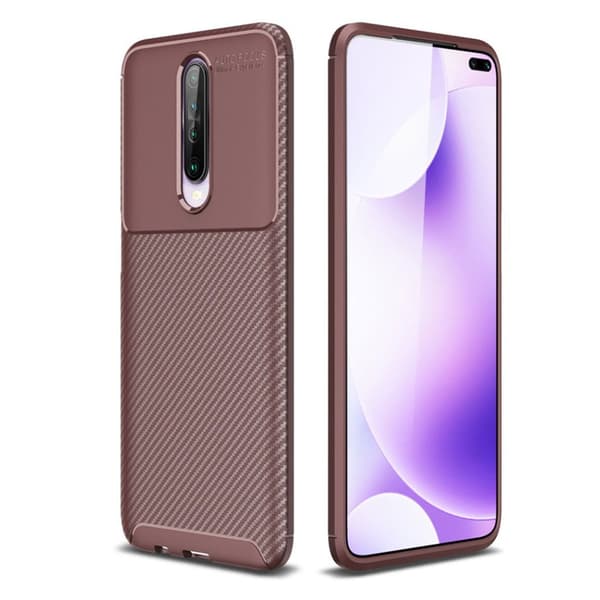 Carbon Shield Xiaomi Redmi K30 cover - Brun Brown