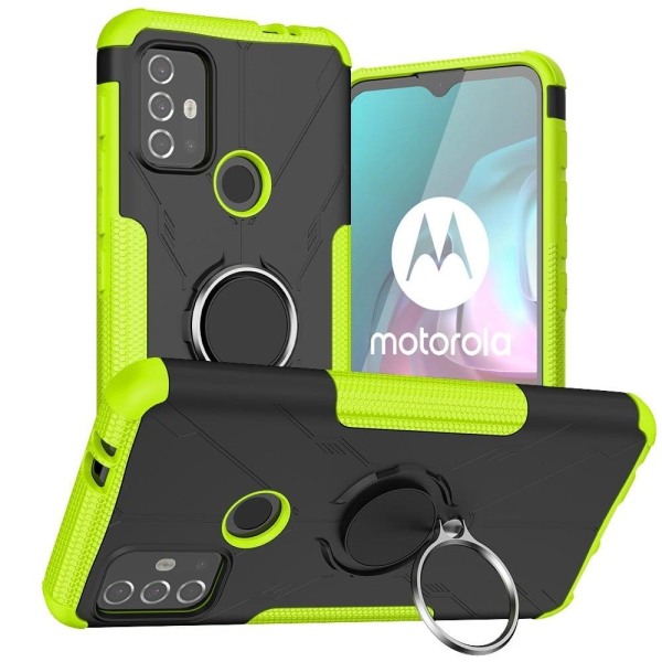 Kickstand cover with magnetic sheet for Motorola Moto G30 / G10 Grön