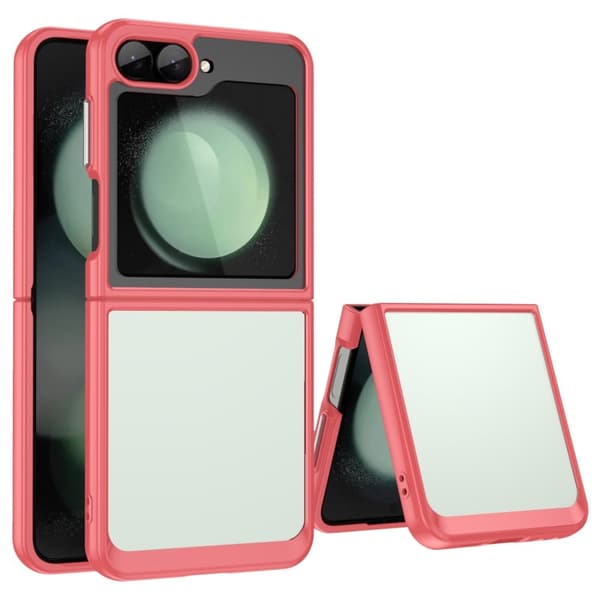 Samsung Galaxy Z Flip6 smart akryl cover - Rød Red
