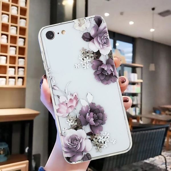 Deco iPhone 7 / iPhone SE (2022) / iPhone SE 2020 deksel - Pion Purple