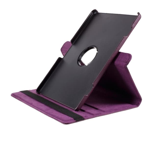 Lenovo Tab M10 360 graders roterbart läderfodral - Lila Lila