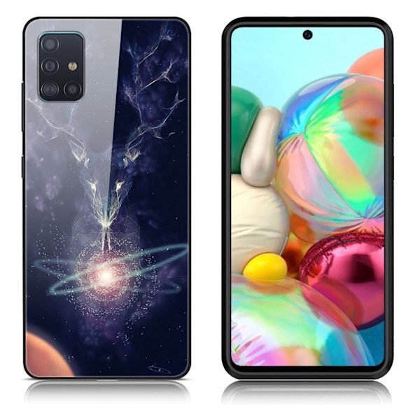 Fantasy Samsung Galaxy A71 skal - Blixt Hjort multifärg