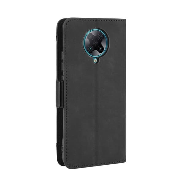 Stilfuldt Læder Etui med Pung til Xiaomi Poco F2 Pro / K30 Pro Zoom - Sort Black